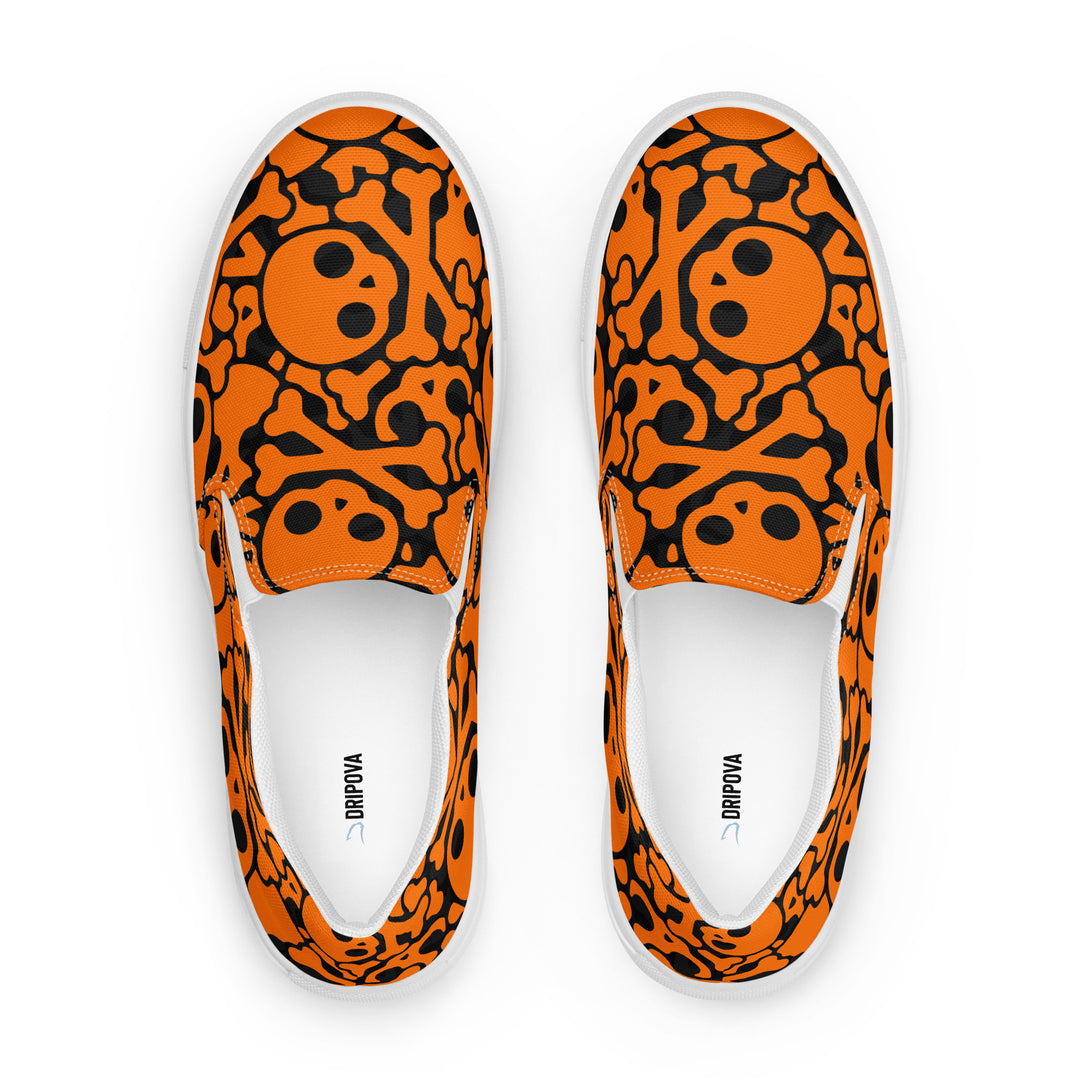Grave Grip Skeleton Slip-On Canvas Shoes