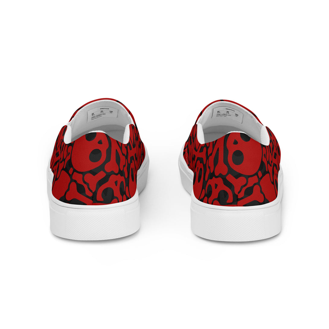 Grave Grip Skeleton Slip-On Canvas Shoes