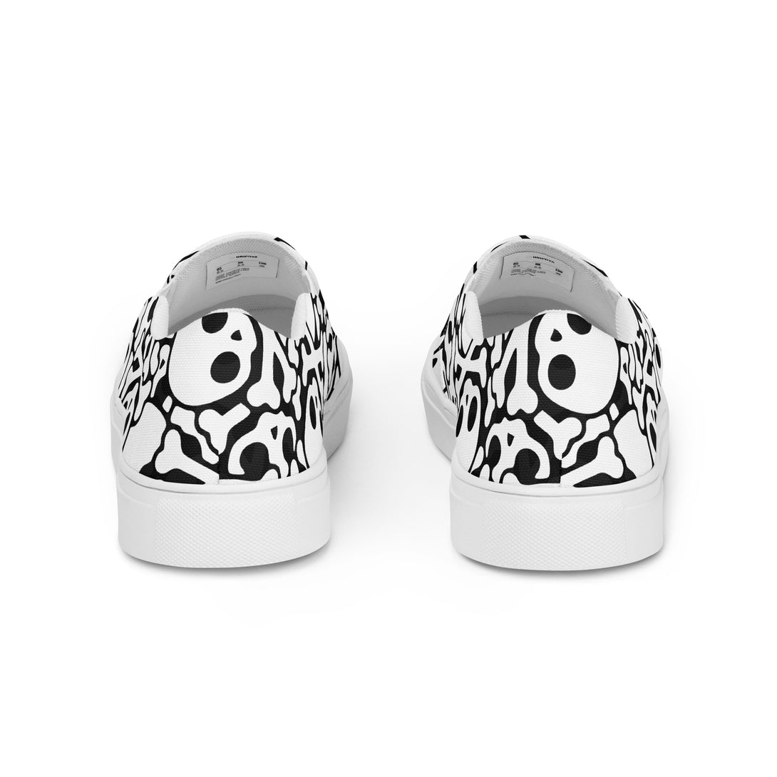 Grave Grip Skeleton Slip-On Canvas Shoes