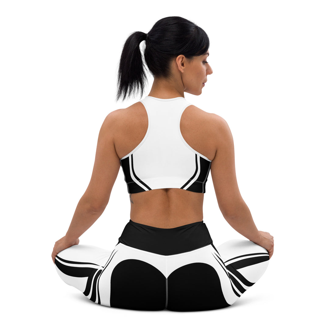 Heart Shaped Carve White Yoga Leggings
