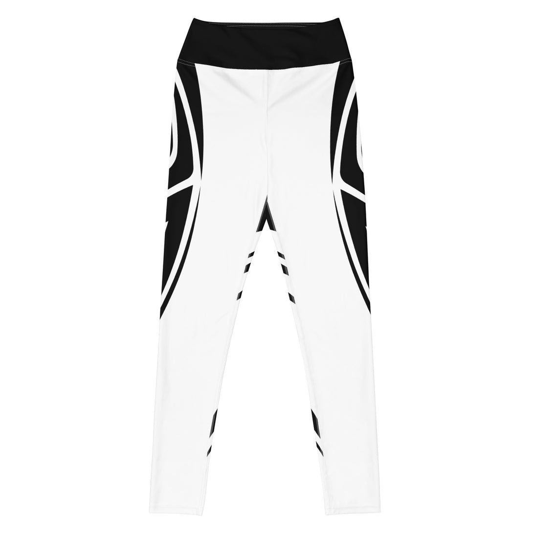 Heart Shaped Carve White Yoga Leggings