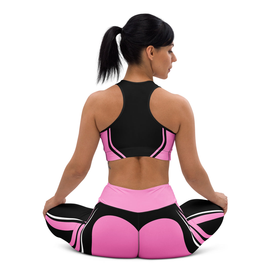 Heart Shaped Carve Black Sports Bra
