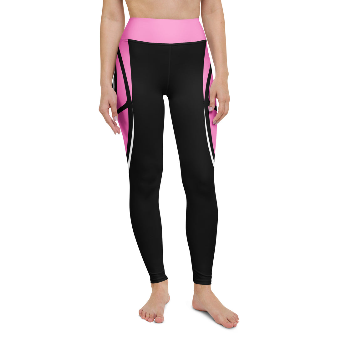 Heart Shaped Carve Black Yoga Leggings