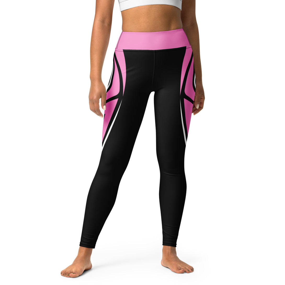 Heart Shaped Carve Black Yoga Leggings