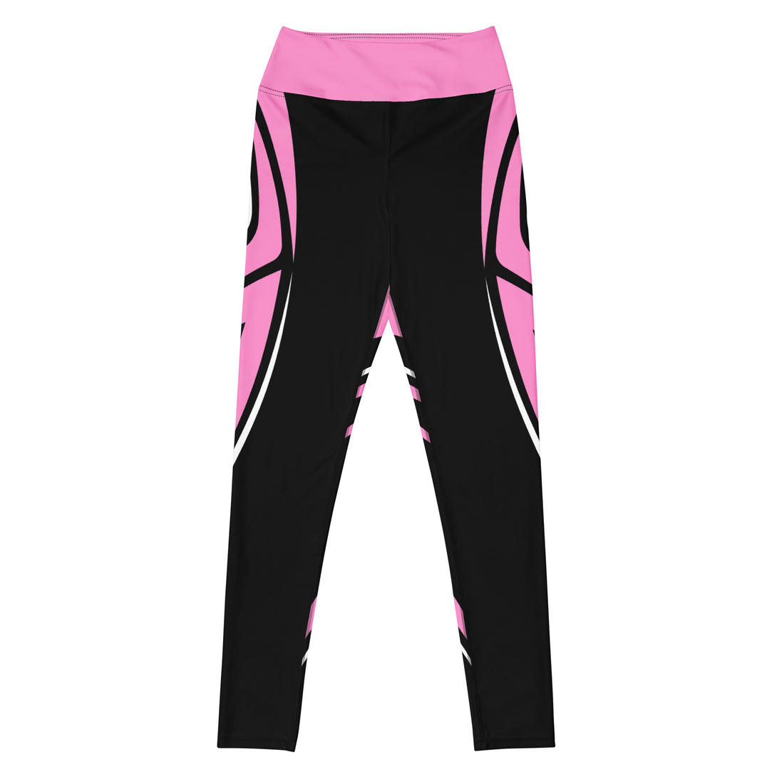Heart Shaped Carve Black Yoga Leggings