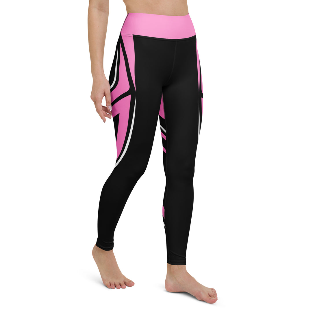 Heart Shaped Carve Black Yoga Leggings