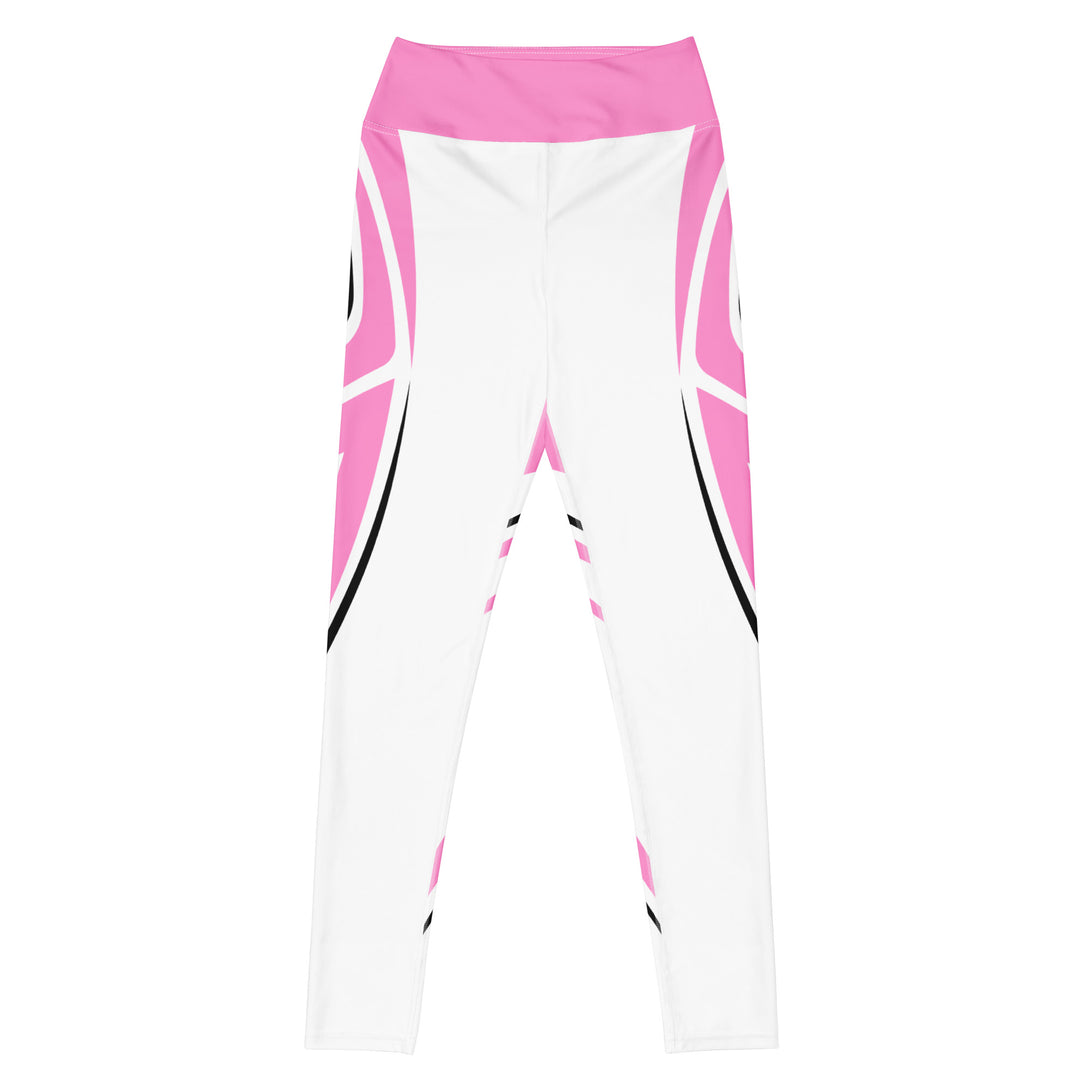 Heart Shaped Carve White Yoga Leggings