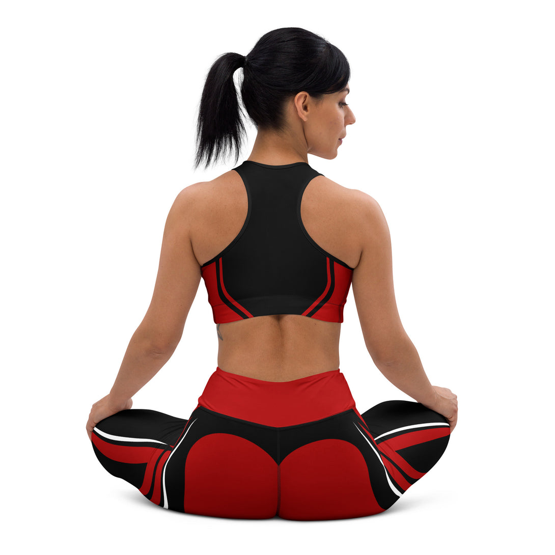 Heart Shaped Carve Black Sports Bra
