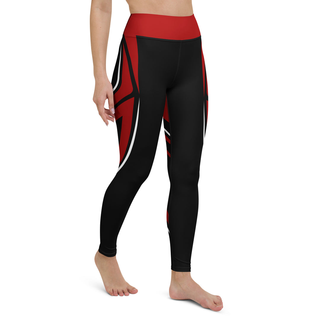 Heart Shaped Carve Black Yoga Leggings