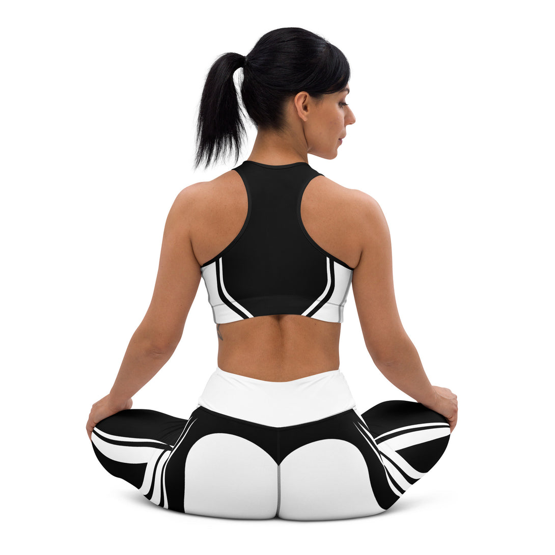 Heart Shaped Carve Black Sports Bra