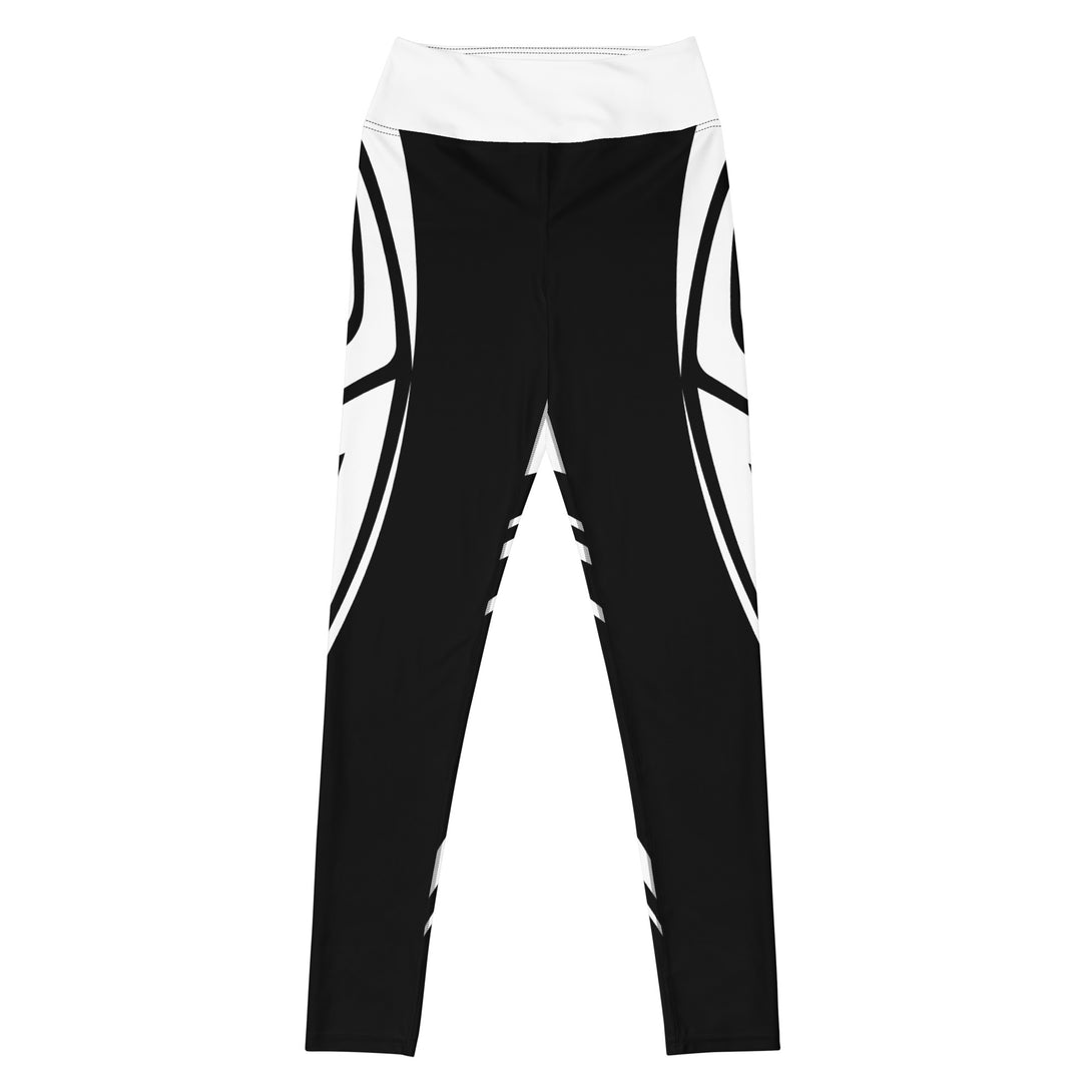 Heart Shaped Carve Black Yoga Leggings