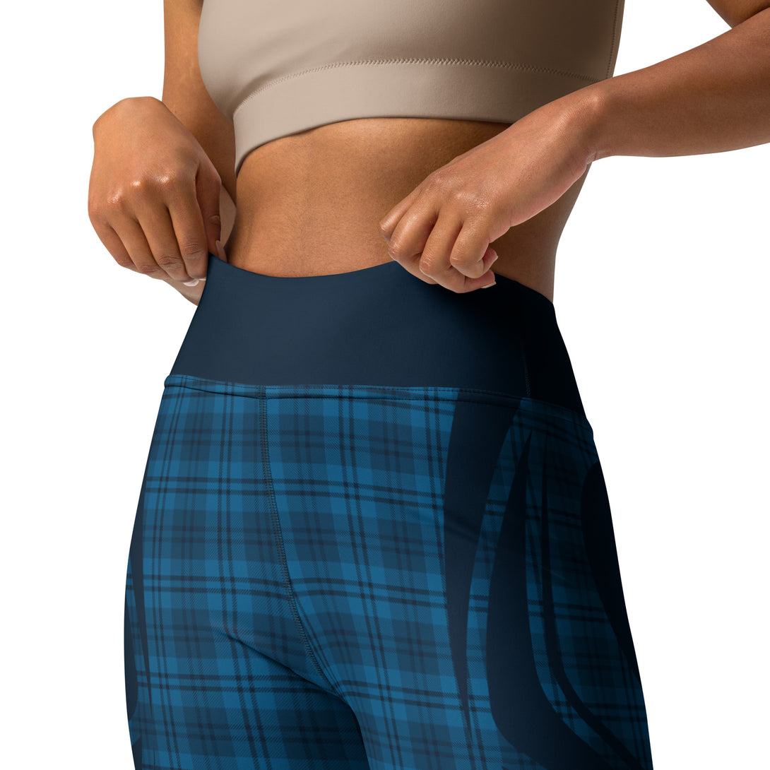 Heart Shaped Crave Plaid Yoga Leggings