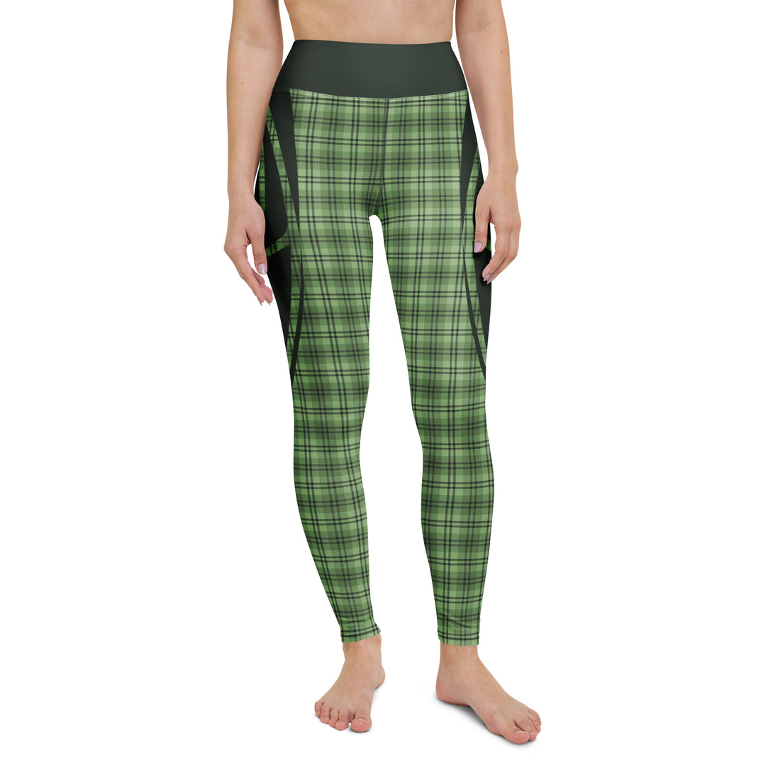 Heart Shaped Crave Plaid Yoga Leggings