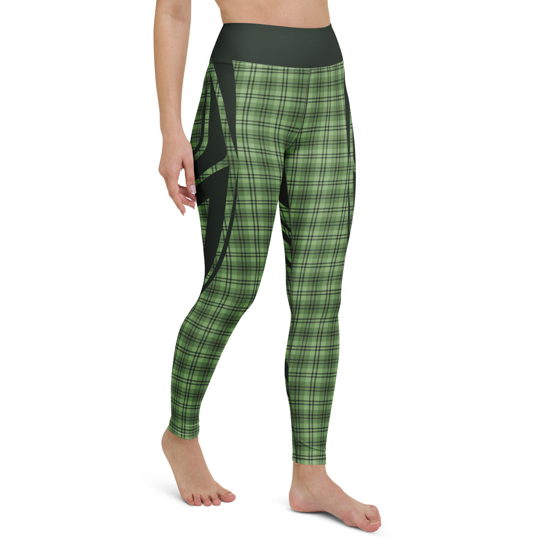 Heart Shaped Crave Plaid Yoga Leggings