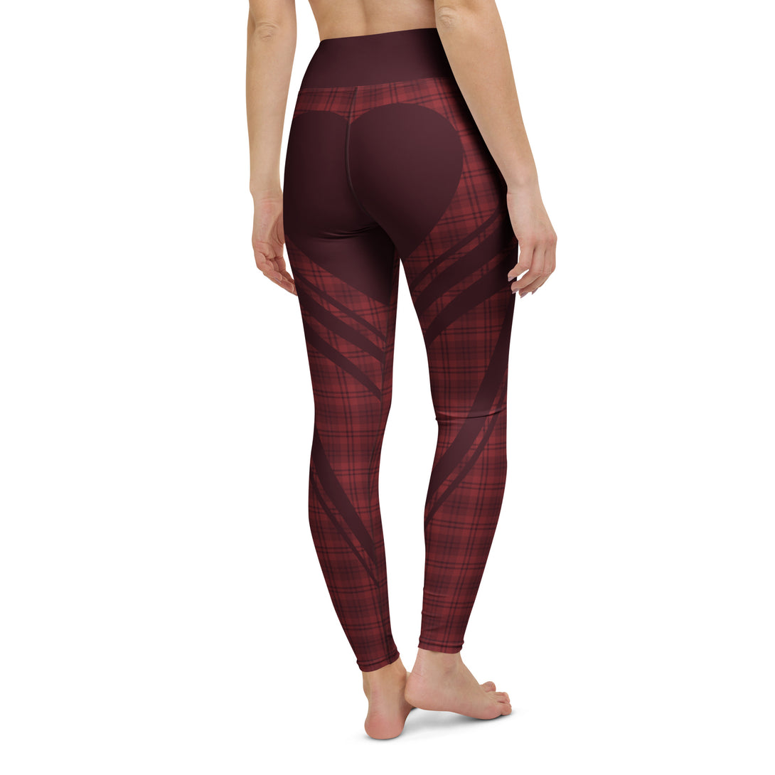 Heart Shaped Crave Plaid Yoga Leggings