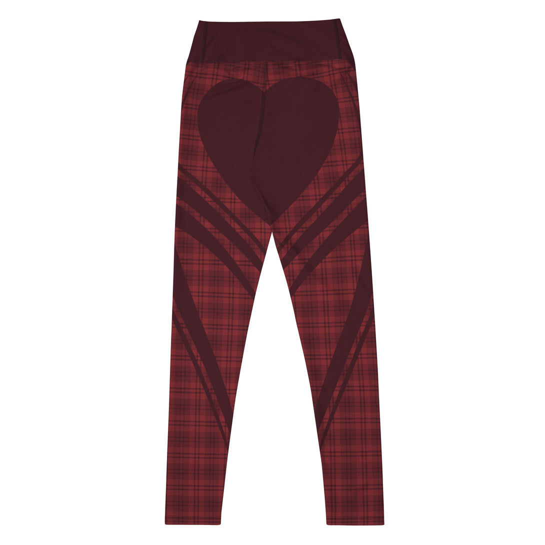 Heart Shaped Crave Plaid Yoga Leggings