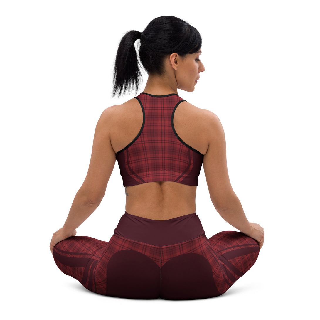 Heart Shaped Crave Plaid Yoga Leggings