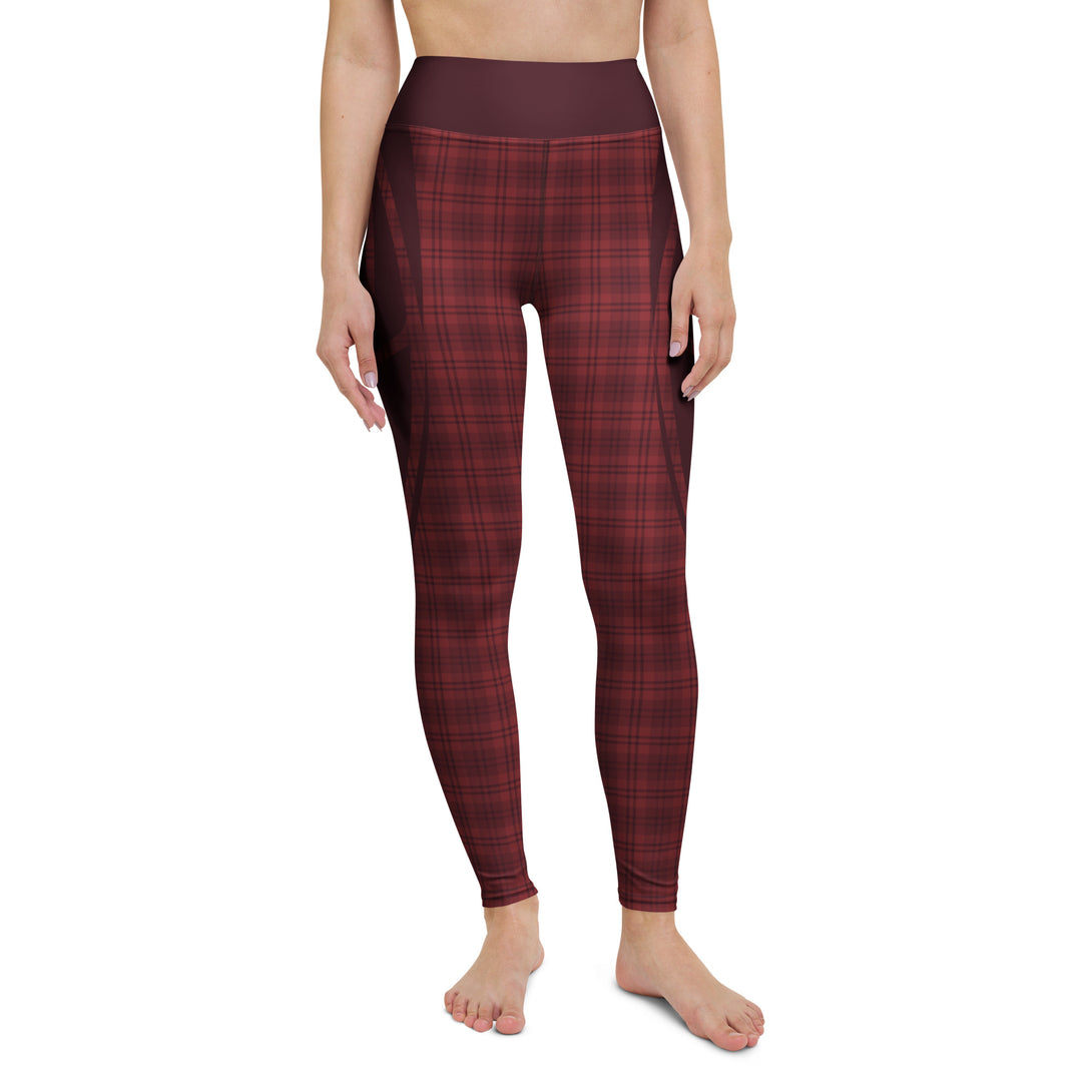 Heart Shaped Crave Plaid Yoga Leggings