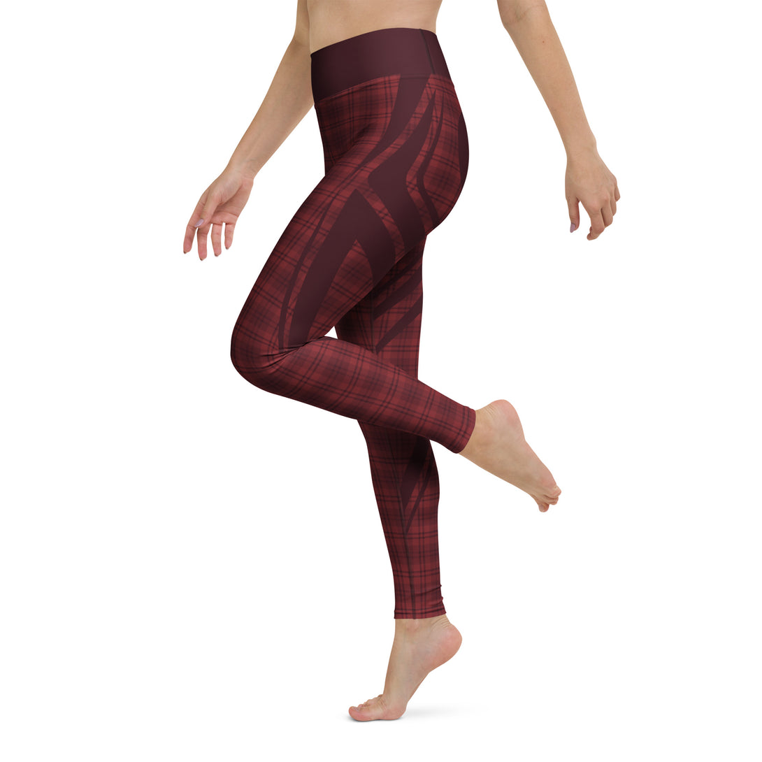 Heart Shaped Crave Plaid Yoga Leggings