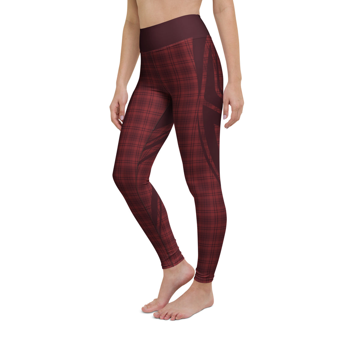 Heart Shaped Crave Plaid Yoga Leggings