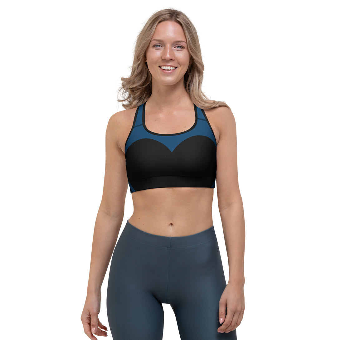 Heart Shaped Wave Sports Bra