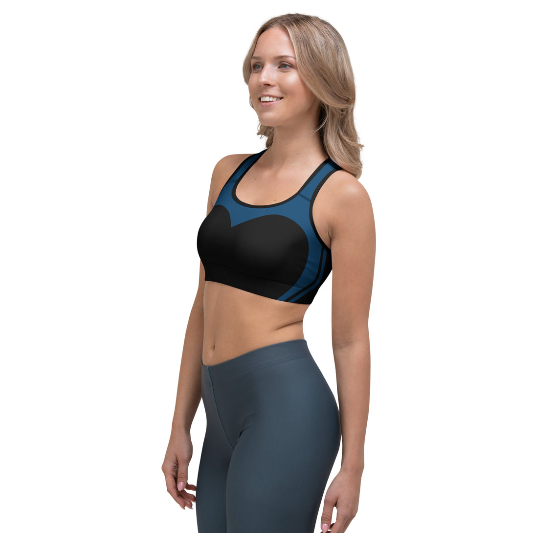Heart Shaped Wave Sports Bra