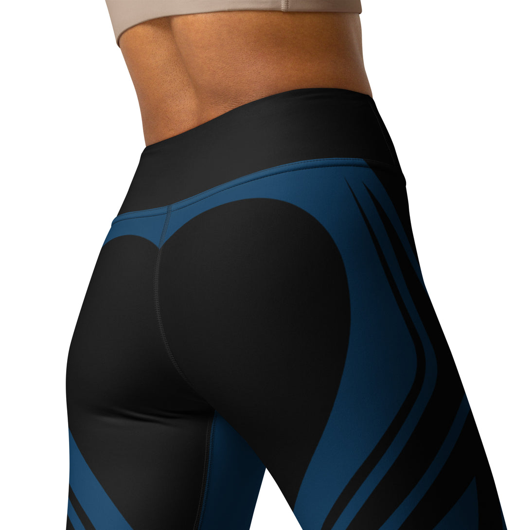 Heart Shaped Wave Yoga Leggings