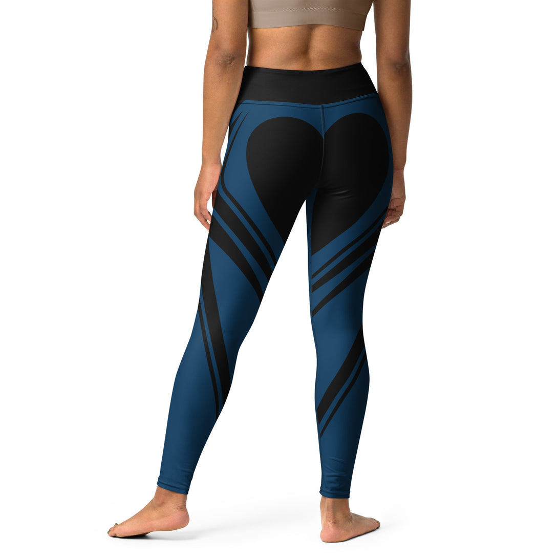 Heart Shaped Wave Yoga Leggings