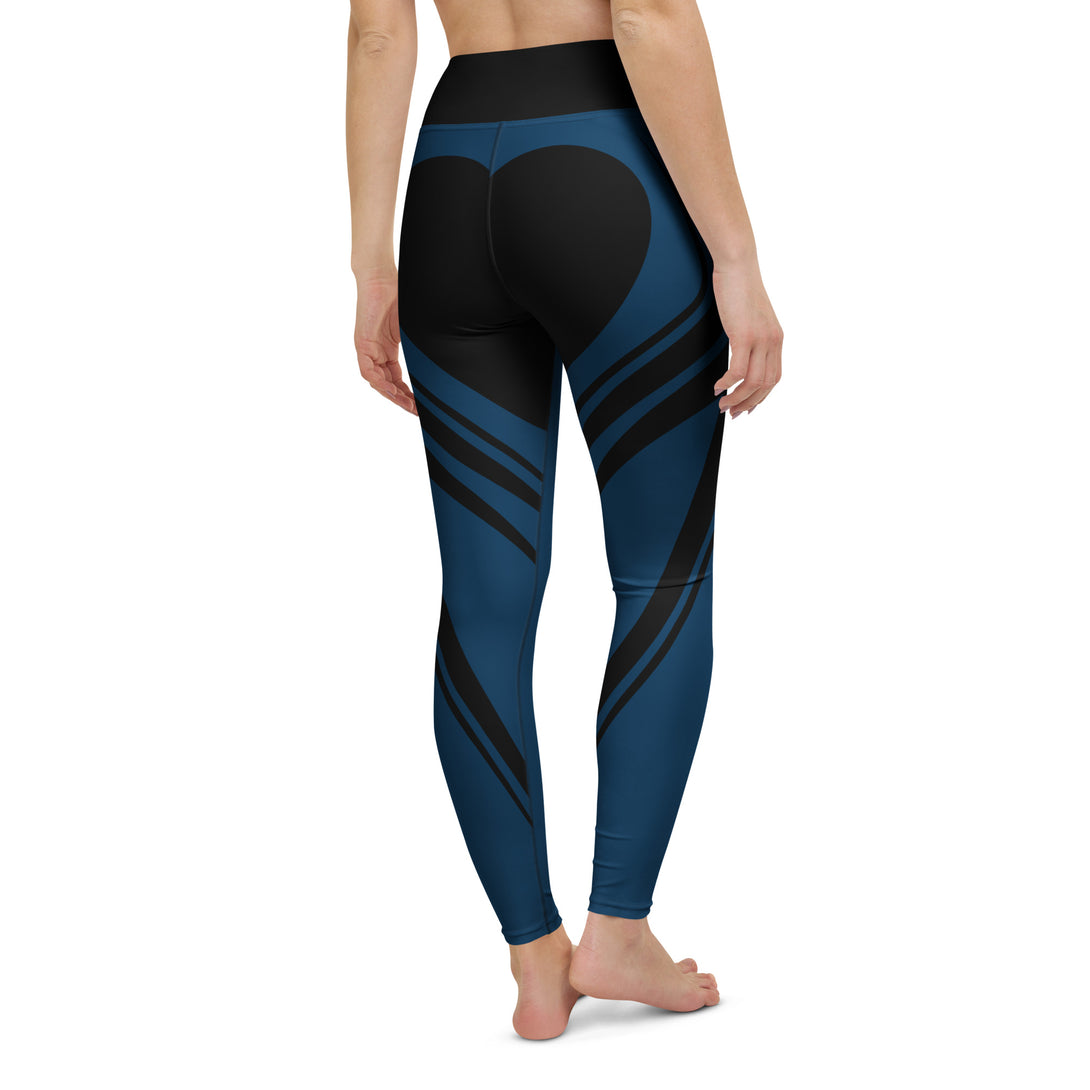 Heart Shaped Wave Yoga Leggings