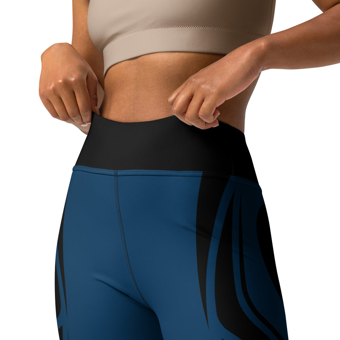 Heart Shaped Wave Yoga Leggings