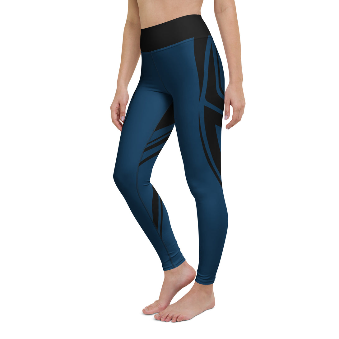 Heart Shaped Wave Yoga Leggings
