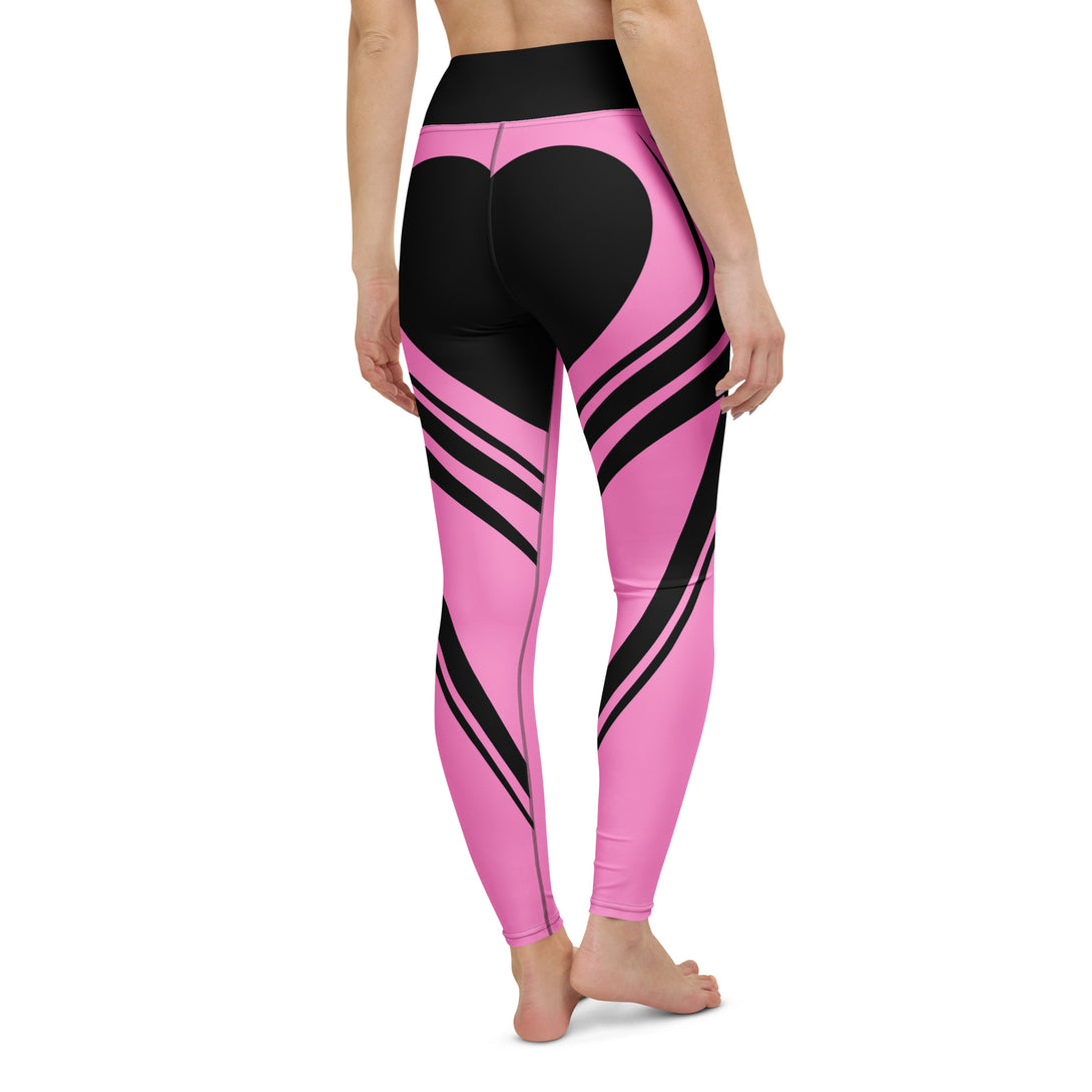 Heart Shaped Wave Yoga Leggings