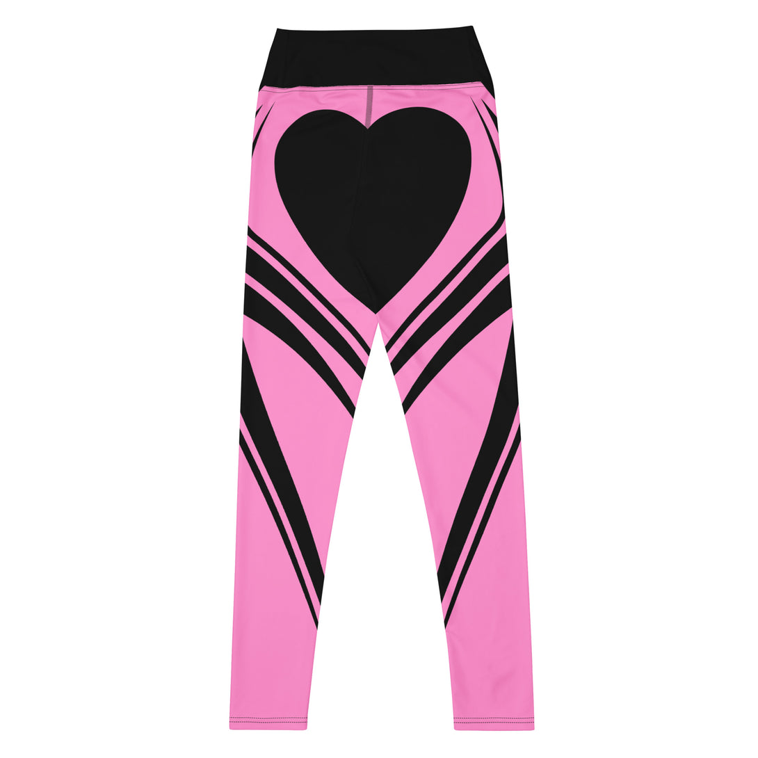 Heart Shaped Wave Yoga Leggings