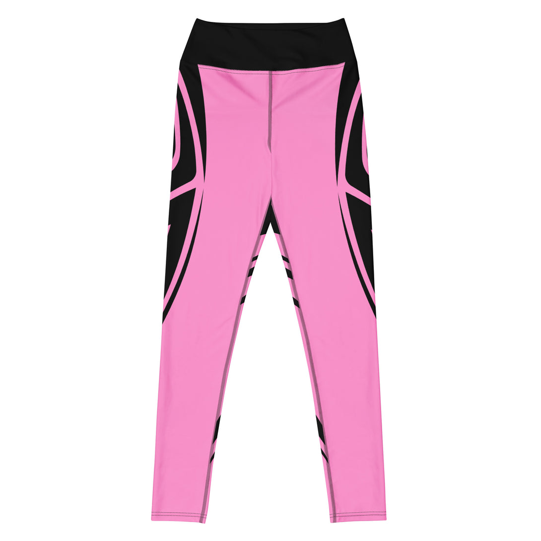 Heart Shaped Wave Yoga Leggings