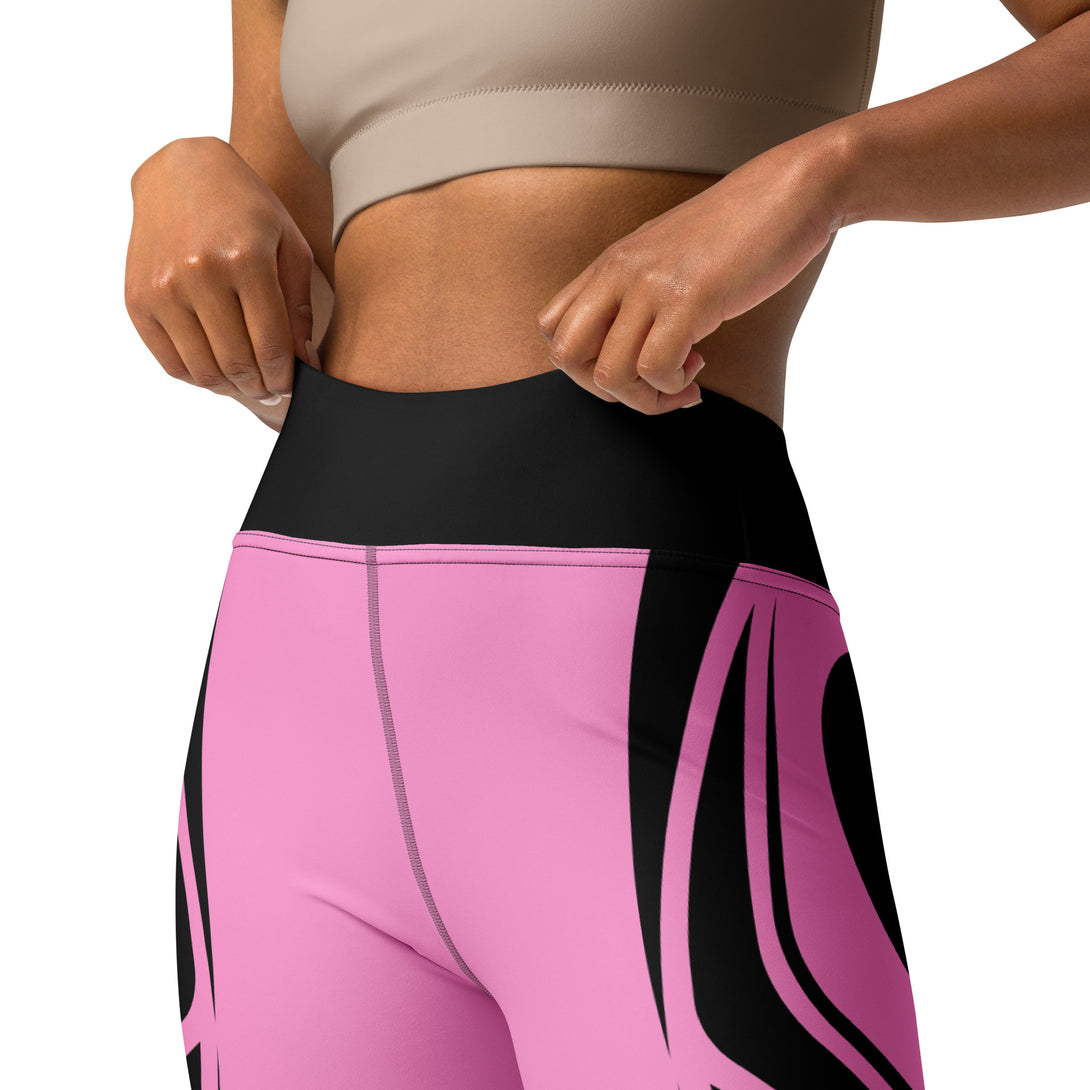 Heart Shaped Wave Yoga Leggings