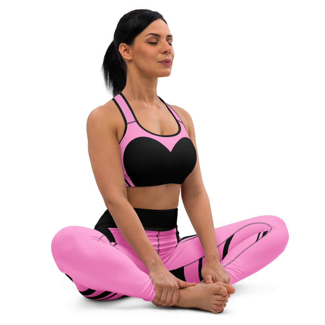 Heart Shaped Wave Yoga Leggings
