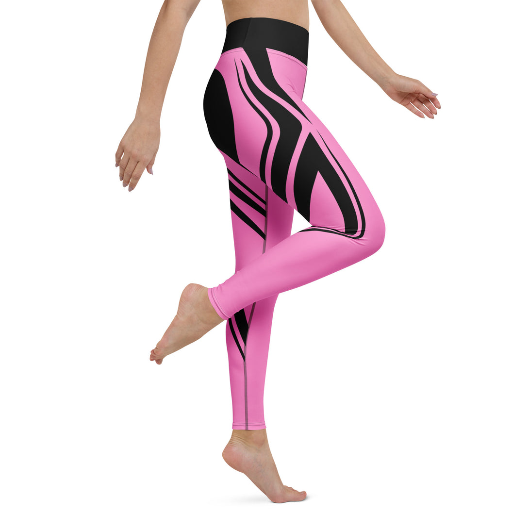 Heart Shaped Wave Yoga Leggings