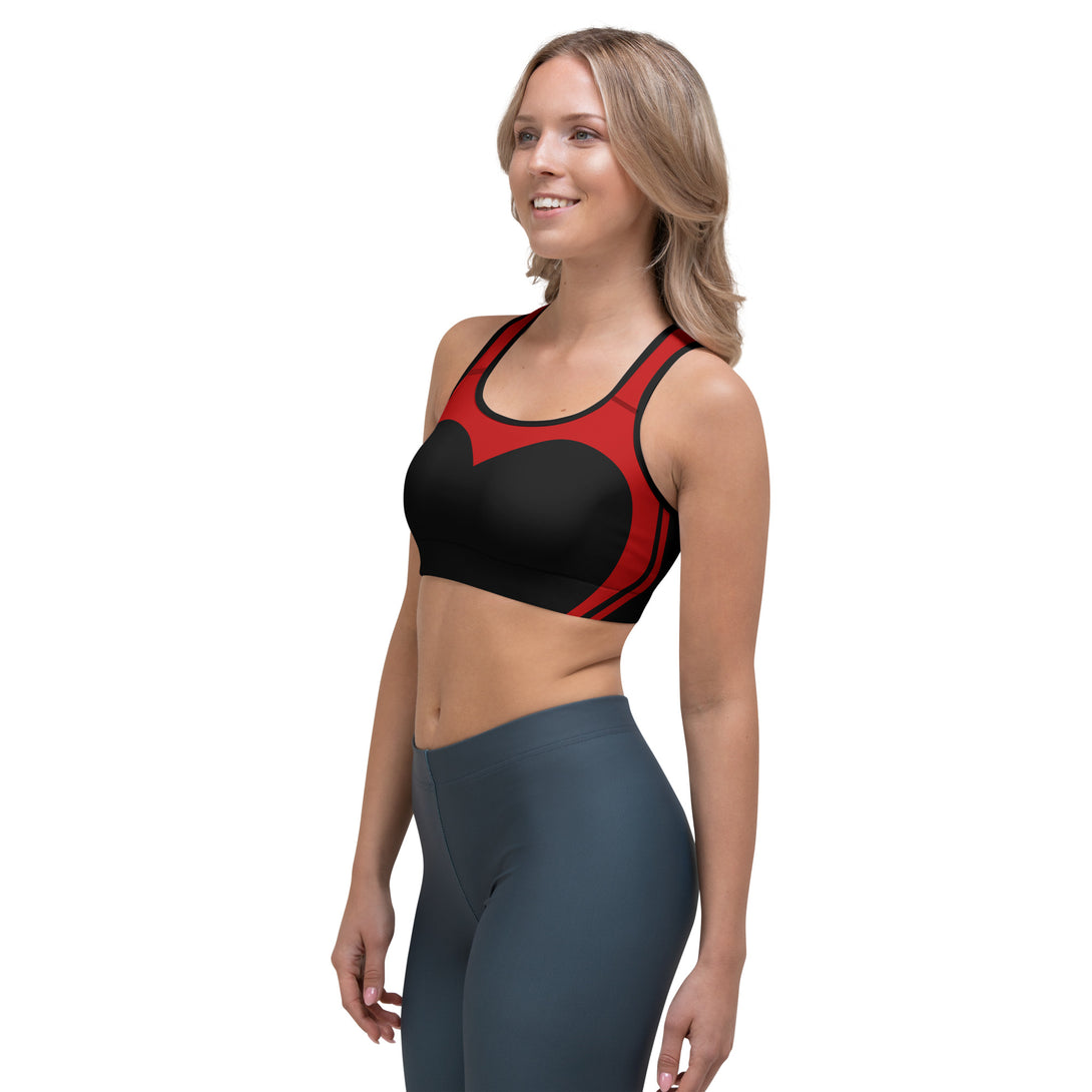 Heart Shaped Wave Sports Bra