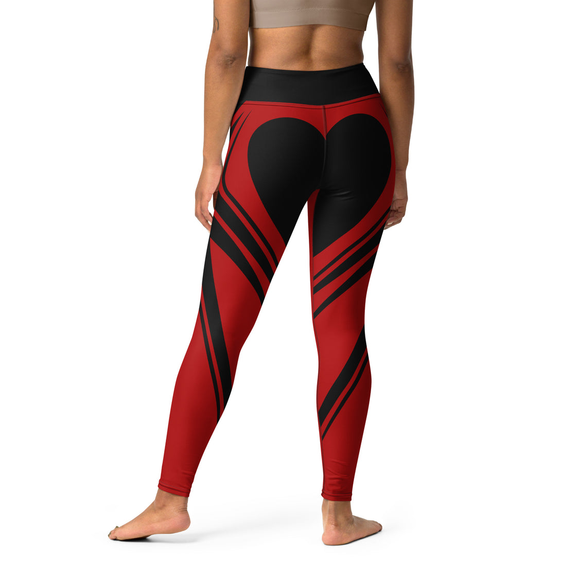 Heart Shaped Wave Yoga Leggings