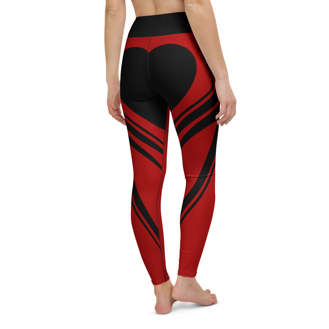 Heart Shaped Wave Yoga Leggings