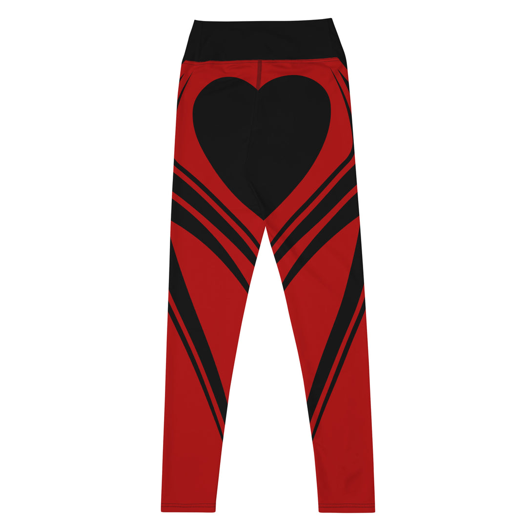 Heart Shaped Wave Yoga Leggings