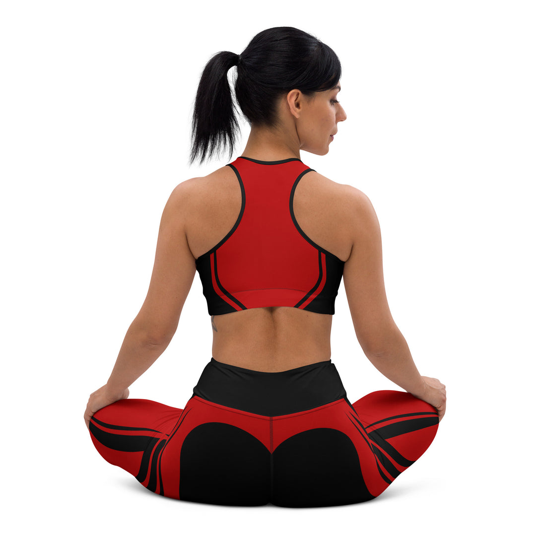 Heart Shaped Wave Yoga Leggings