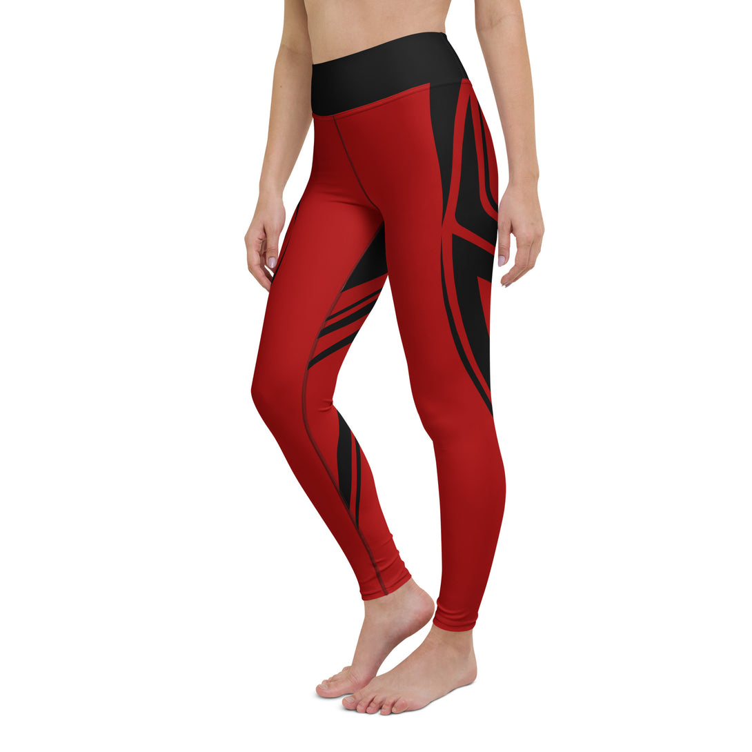 Heart Shaped Wave Yoga Leggings