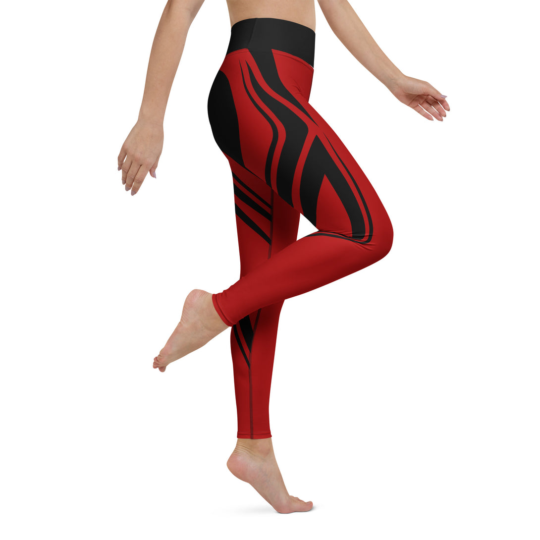Heart Shaped Wave Yoga Leggings