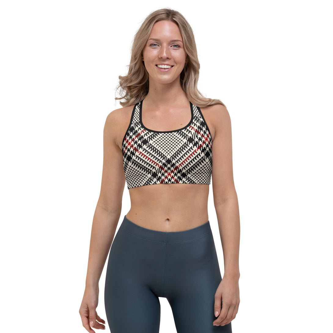 Heritage Weave Plaid Sports Bra