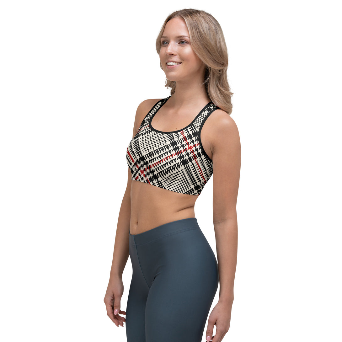 Heritage Weave Plaid Sports Bra