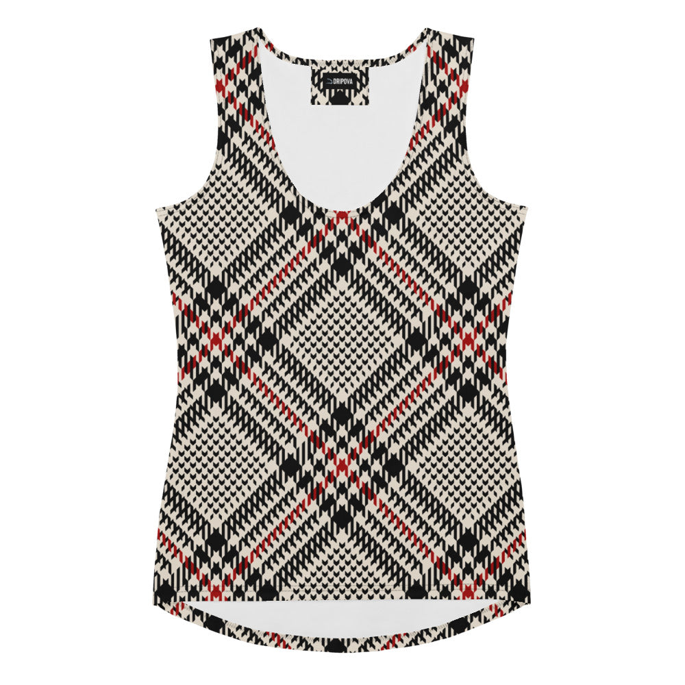 Heritage Weave Plaid Tank Top