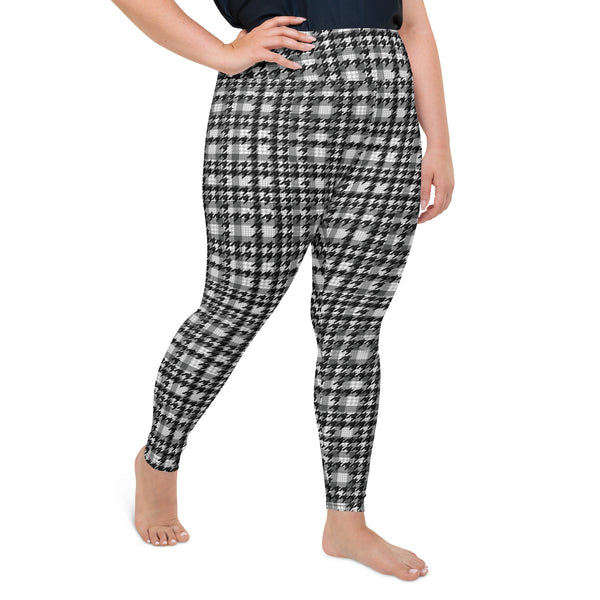 Houndstooth Harmony Plus Size Leggings