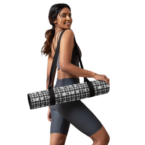 Houndstooth Harmony Yoga Mat