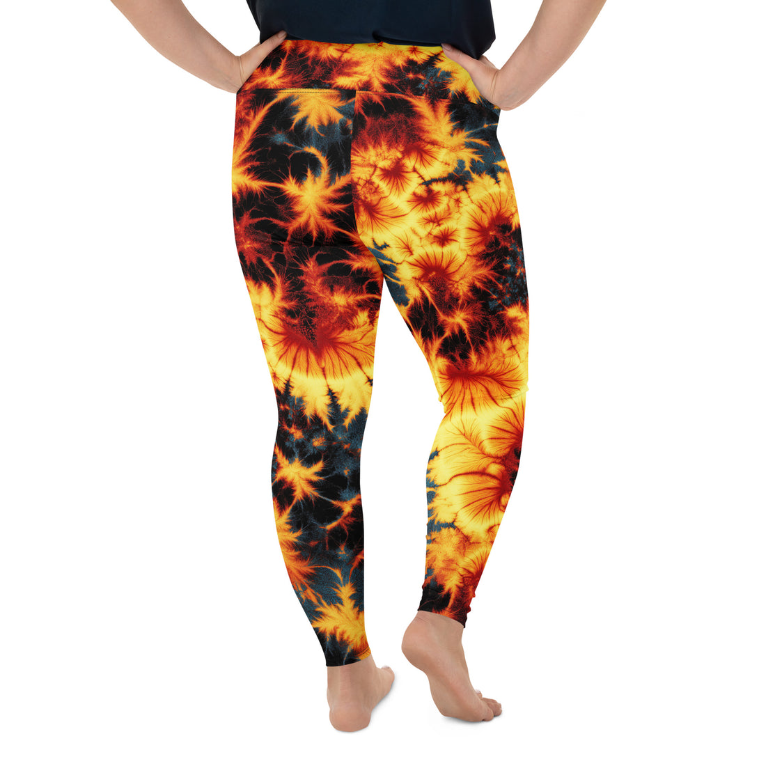 Inferno Burst Plus Size Leggings